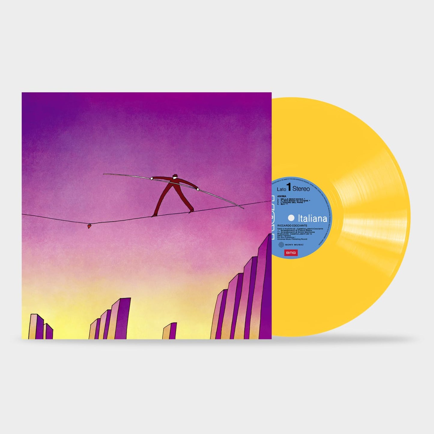 Riccardo Cocciante - Anima: Limited Transparent - Import Vinyl LP Record