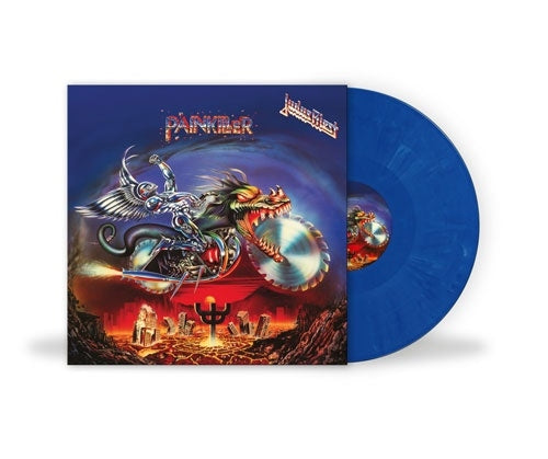 Judas Priest - Painkiller (35th Anniversary Remastered Edition) - Import Blue & White Marble Vinyl LP Record Limited Edition