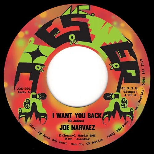 Joe Narvaez - I Want You Back  - Import 7 inch Single Record