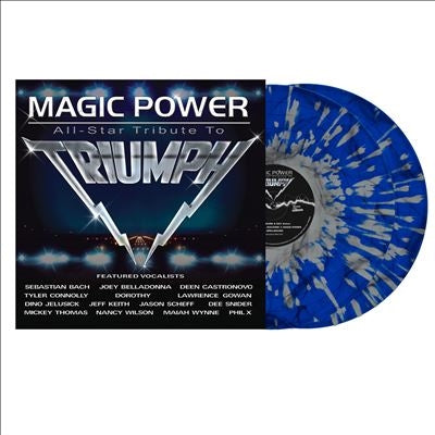 Various Artists - Magic Power: All Star Tribute To Triumph - Import Dark Blue & White Splatter Vinyl 2 LP Record