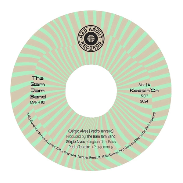 Bam Jam Band - Keepin' On / Something About Love - Import Vinyl 7 inch Single Record