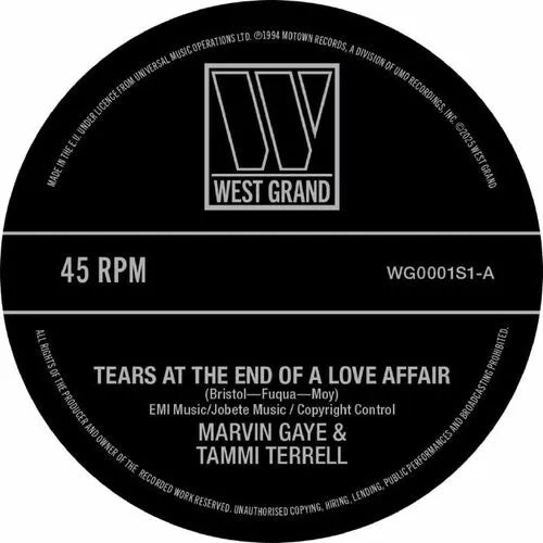 Marvin Gaye / Tammi Terrell / Kim Weston - Tears At The End Of A Love Affair / Just Too Much To Hope For - Import 7 Inch Single Record