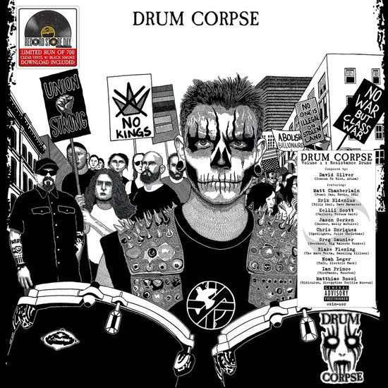 Drum Corpse - Drum Corpse Volume 1: Resistance Drums - Import Record Store Day/Clear & Black Marble Vinyl LP Record