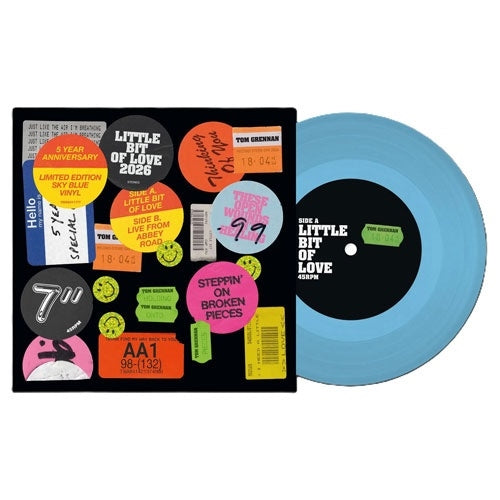 Tom Grennan - Little Bit Of Love (5 Year Anniversary) - Import Record Store Day/Sky Blue Vinyl 7-inch single Recurd