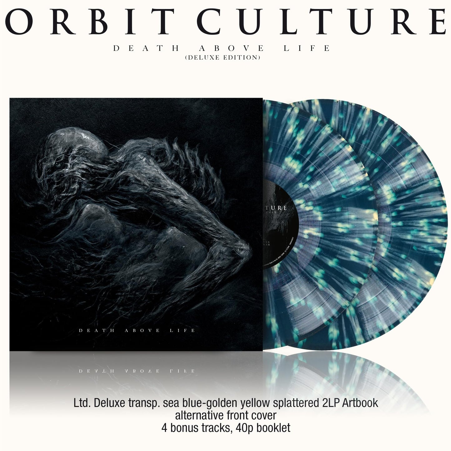 Orbit Culture - Death Above Life (Deluxe Edition) - Import Transparent Sea Blue-Golden Yellow Splattered Vinyl 2 LP Record Limited Edition