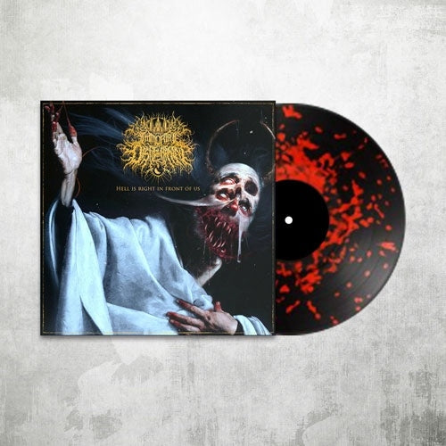Immortal Disfigurement - Hell is Right in Front of Us - Import Black & Red Splatter Vinyl LP Record