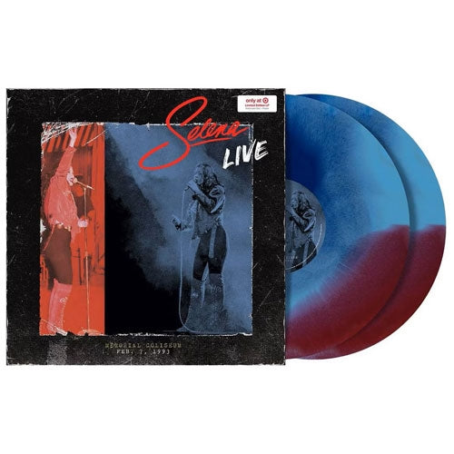 Selena - Selena Live (+ Exclusive Poster) - Import Red & Blue Watercolor Vinyl 2 LP Record Limited Edition