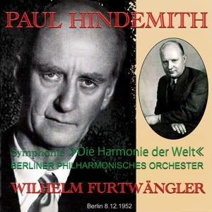 Wilhelm Furtwängler, Berlin Philharmonic Orchestra, Vienna Philharmonic Orchestra - Hindemith: Symphony "Harmony of the World", Beethoven: Symphony No. 1 in C Major Op.21, R. Strauss: Symphonic Poem "Don Juan" Op.20. - Import CD