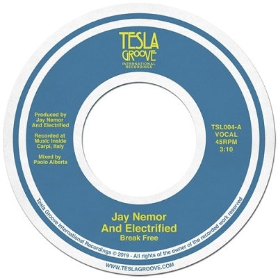 Jay Nemor And Electrified - Break Free - Japan Vinyl 7inch Single Record