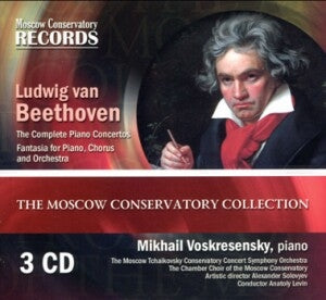 Mikhail Voskresensky, Anatoly Levin, Moscow Conservatory Symphony Orchestra. - Beethoven: Complete Piano Concertos & Choral Fantasias - Import 3 CD