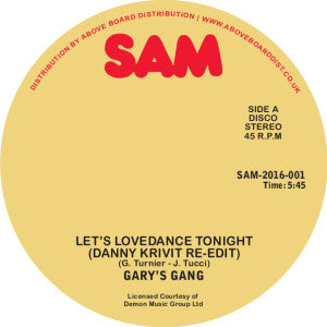 Gary'S Gang - Let'S Lovedance Tonight - Danny Krivit Re-Edit - Import 12 inch Record