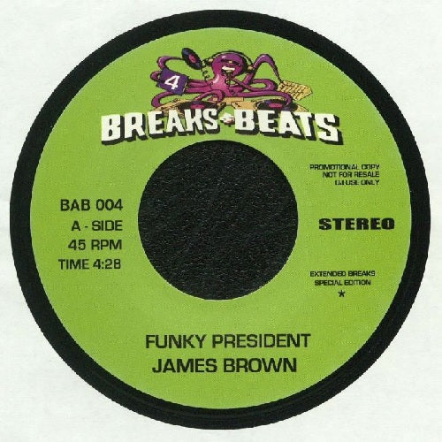James Brown / The Vibrettes - Funky President / Humpty Dump Pt.1 - Import Vinyl 7 inch Single Record