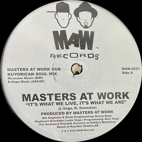 Masters At Work - It'S What We Live, It'S What We Are - Import Vinyl 12 inch Record