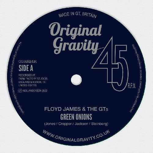 Floyd James & The Gt'S - Green Onions (Reissue) - Import Vinyl 7 inch Single Record