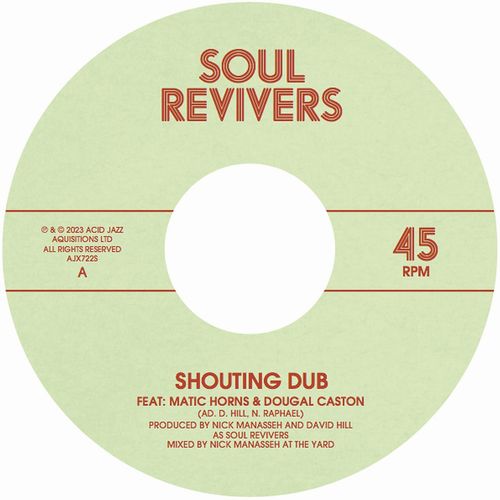 Soul Revivers - Shouting Dub - Import Vinyl 7 inch Single Record