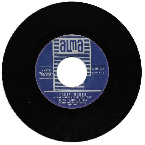 Tony Middleton - Paris Blues / To The End Of The Earth - Import Vinyl 7 inch Single Record