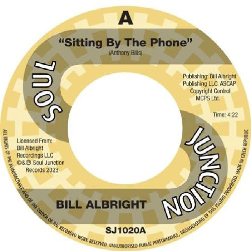 Bill Albright - Sitting By The Phone / In The Middle Of The Night - Import Vinyl 7 inch Single Record