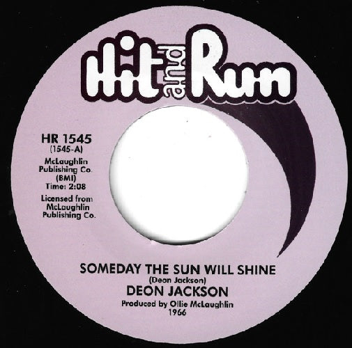 Deon Jackson - Someday The Sun Will Shine / I Remember The Feeling - Import Vinyl 7 inch Single Record