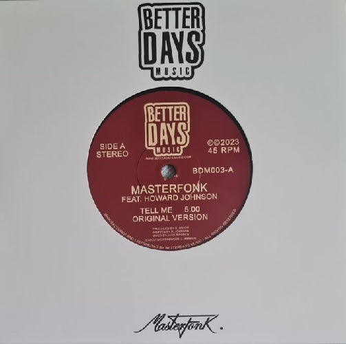 Masterfonk - Tell Me - Import Vinyl 7 inch Single Record