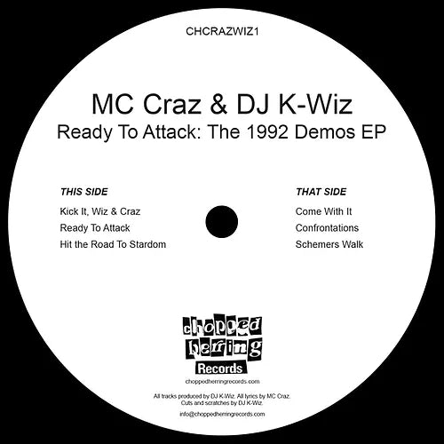 Mc Craz & Dj K-Wiz - Ready To Attack: The 1992 Demos Ep - Import Vinyl LP Record