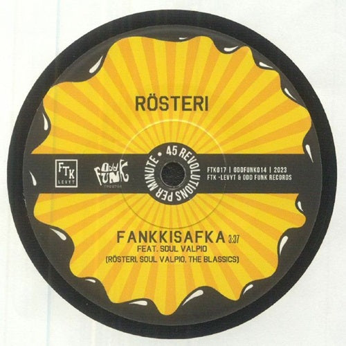 Rosteri / Blassics - Fankkisafka / I Wanna Show A Lil Trick - Import Vinyl 7" Single Record