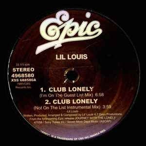 Lil Louis - Club Lonely - Import Vinyl 12inch Record