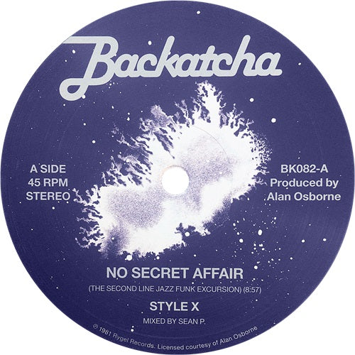 Style X - No Secret Affair - Import Vinyl 12 inch Record