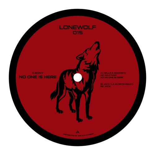 E-Bony - No One Is Here Incl. La Mverte Remix - Import Vinyl 12 Inch Record