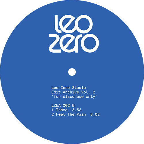 Leo Zero Edits - Leo Zero Edits Vol.2 - Import Vinyl 12 Inch Record