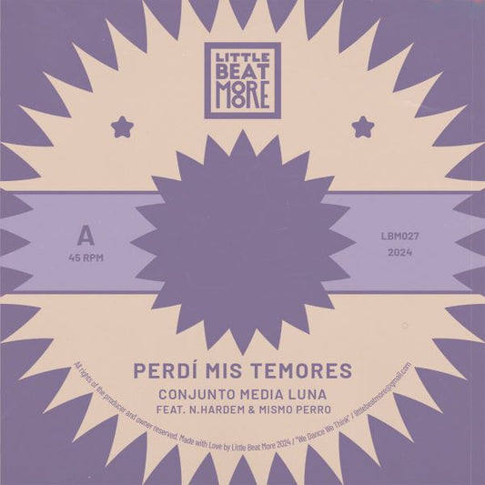 Conjunto Media Luna - Perdi' Mis Temores - Conjunto Media Luna - Import Purple Clear Vinyl 7" Single Record