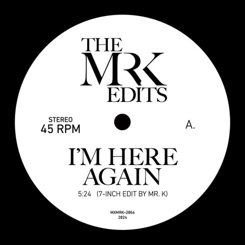 Mr. K(Danny Krivit) - I’M Here Again/ Time Of The Season - Import Vinyl 7" Single Record