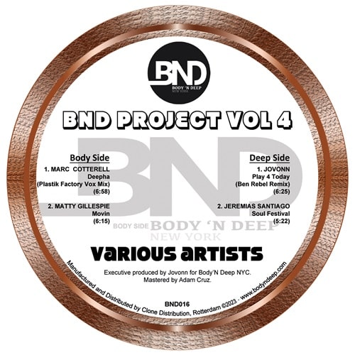 V.A. (Body 'N Deep) - Bnd Projects Vol 4 - Import Vinyl 12 Inch Record