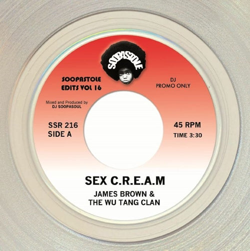James Brown & Wu-Tang Clan - Sex C.R.E.A.M. - Import Clear Vinyl 7inch Single Record