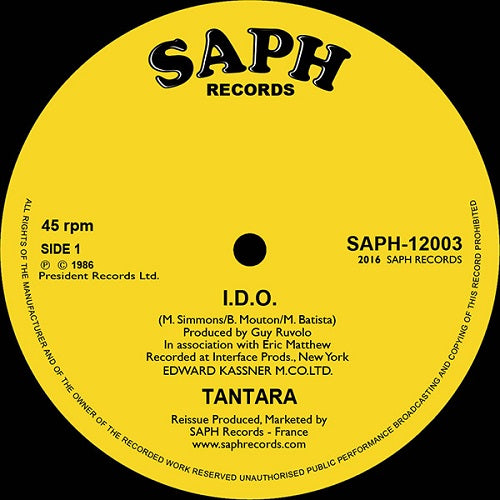 Tantara (Soul) - I.D.O. / Rumours - Import 12inch Record