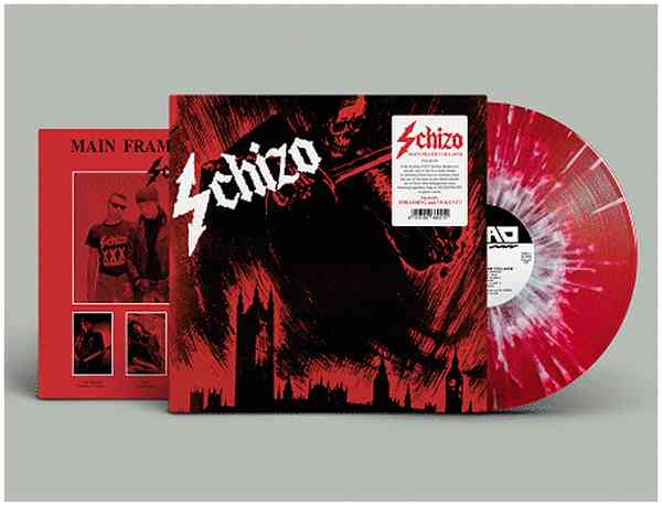 Schizo - Main Flame Collapse - Import Diehard Splatter White On Red Vinyl LP Record