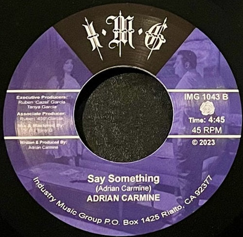 Adrian Carmine - What You Doing / Say Something - Import 7inch Record