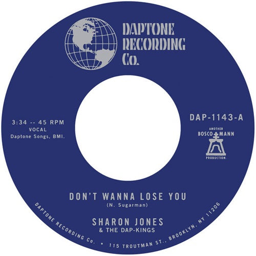 Sharon Jones & The Dap-Kings - Don'T Wanna Lose You / Don'T Give A Friend A Number - Import 7inch Record