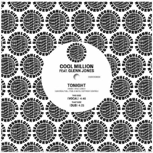 Cool Million Feat.Glenn Jones - Tonight - Import Vinyl 7’ Single Record