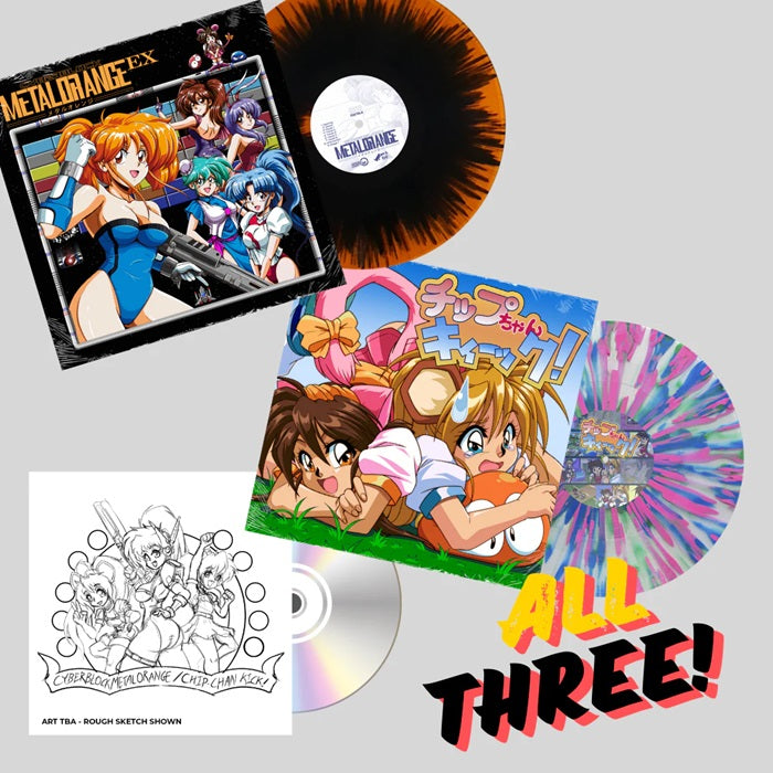 Game Music - Cyberblock Metal Orange & Chip Chan Kick Double Vinyl&Cd Set - Import 2 LP+2 CD Set