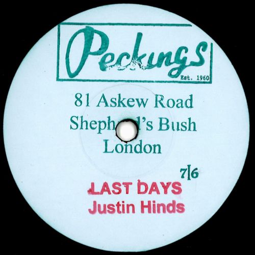 Justin Hinds & The Dominoes - On The Last Days - Import Vinyl 7 inch Sjngle Record