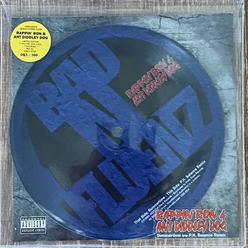 Rappin' Ron & Ant Diddley Dog - Summertime / P.H. Balance Remix - Import Picture Disc Vinyl 7 inch Shingle Record