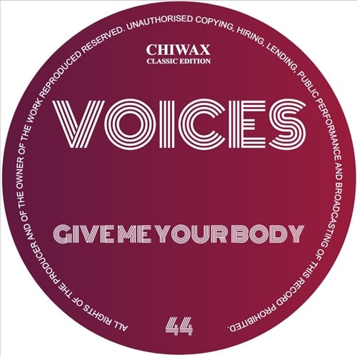 Voices (Ron Allen+Hayden Andre Brown) - Gove Me Your Body - Import Vinyl 12 Inch Record