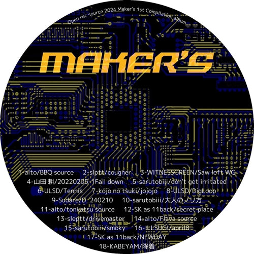 V.A. (おーぷんrecそーす) - Maker'S Vol.1 - JapanCD