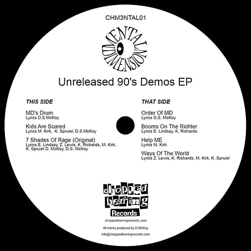 Mental Dimension - Unreleased 90'S Demos - Import Yellow Vinyl LP Record