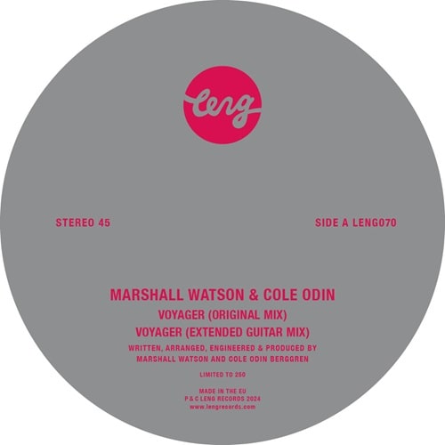 Marshall Watson & Cole Odin - Voyager - Import Vinyl 12 Inch Record