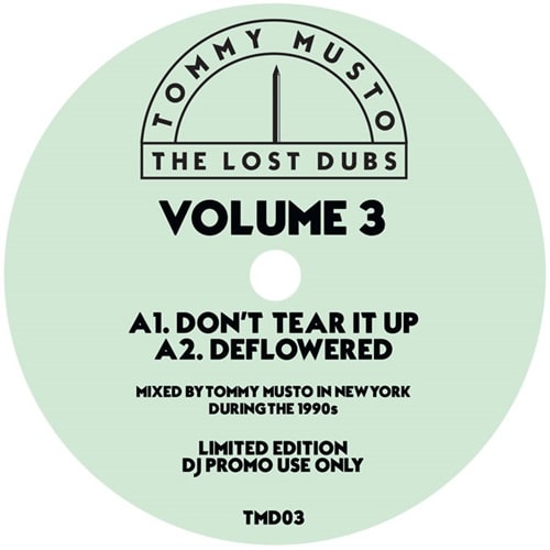 Tommy Musto - Lost Dubs - Vol 3 - Import12 inch Record