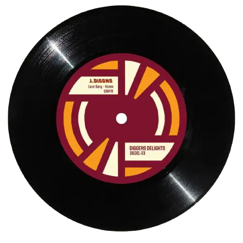 J.Diggns - Love Song (Remix) - Import Vinyl 7 inch Single Record