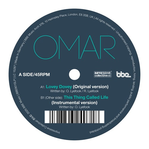 Omar - Lovey Dovey / This Thing Called Life - Import7 inch Single Record