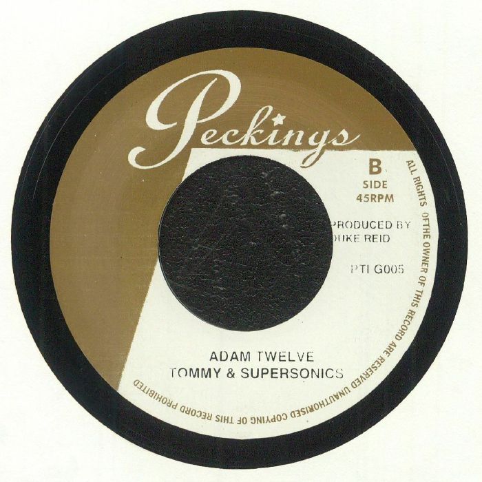 Tommy Mccook & The Supersonics - Adam Twelve - Import7 inch Single Record