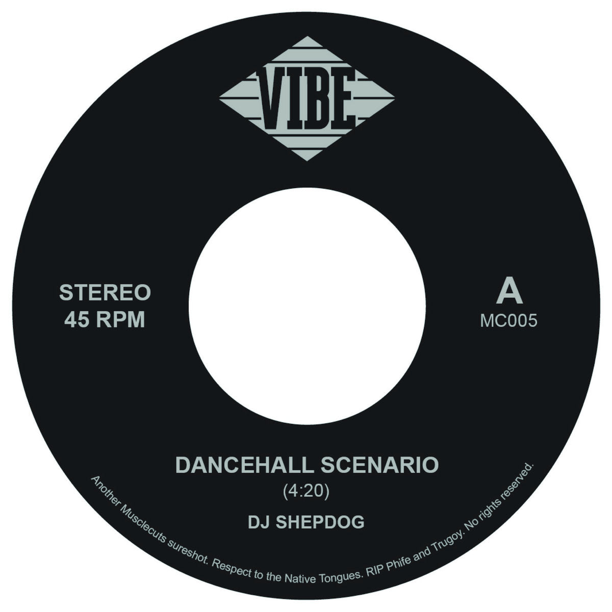 Dj Shepdog - Dancehall Scenario - Import7 inch Single Record